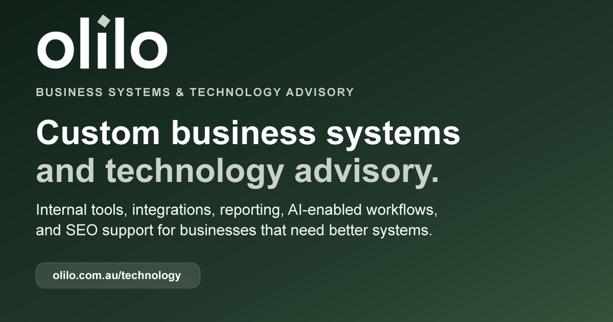 Olilo Olilo Technology Advisory | Systems, AI & SEO